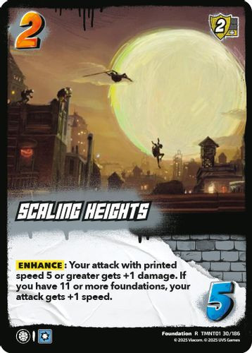 [TMNT01-030/186](R) Scaling Heights (Foil)