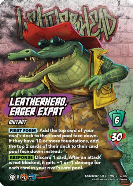 [TMNT01-005/186](CH-C) Leatherhead, Eager Expat