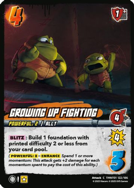 [TMNT01-122/186](C) Growing Up Fighting