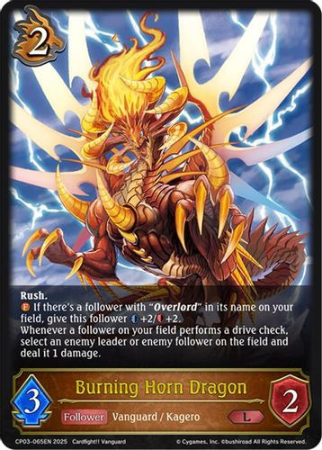 [CP03-065EN](L) Burning Horn Dragon
