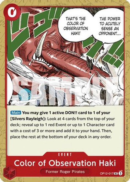 [OP12-017](UC) Color of Observation Haki