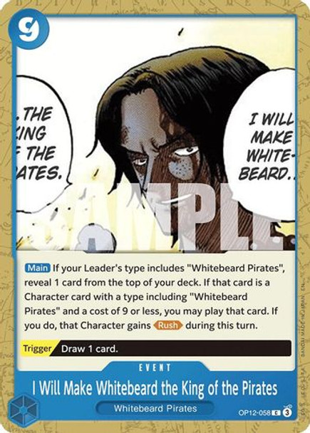 [OP12-058](C) I Will Make Whitebeard the King of the Pirates
