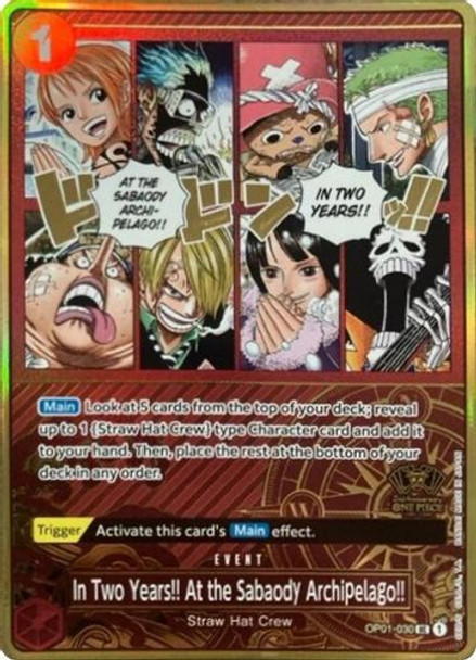 [OP01-030] In Two Years!! At the Sabaody Archipelago!! (JPN 2nd Anniversary Set) (Foil)