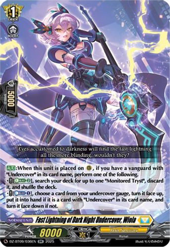 [DZ-BT09/036EN](RR) Fast Lightning of Dark Night Undercover, Wiola