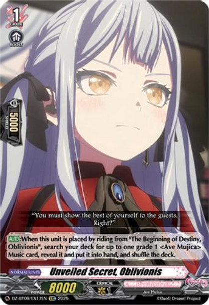 [DZ-BT09/EX17EN](EXC) Unveiled Secret, Oblivionis