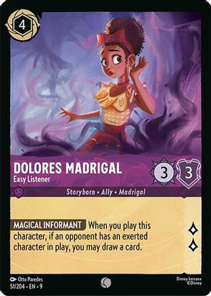 [LOR09-051/204](C) Dolores Madrigal - Easy Listener (Foil)