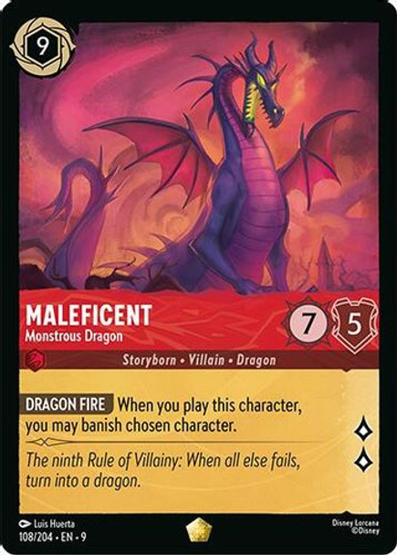 [LOR09-108/204](L) Maleficent - Monstrous Dragon