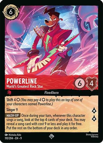 [LOR09-110/204](SR) Powerline - World's Greatest Rock Star