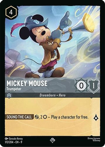 [LOR09-172/204](SR) Mickey Mouse - Trumpeter (Foil)