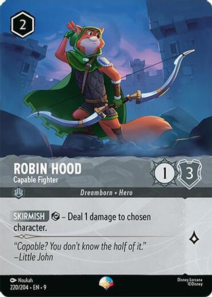 [LOR09-220/204](EP) Robin Hood - Capable Fighter (Epic) (Foil)