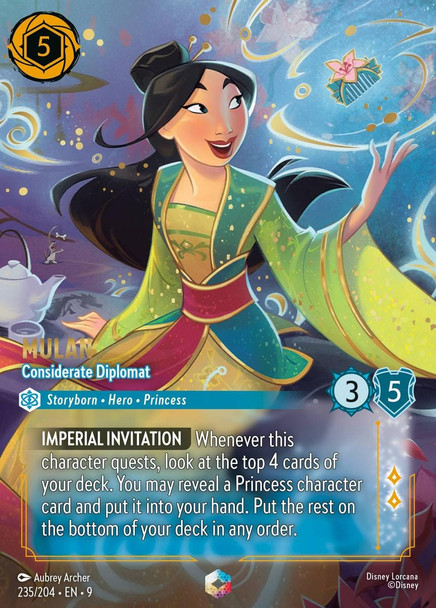 [LOR09-235/204](E) Mulan - Considerate Diplomat (Enchanted) (Foil)