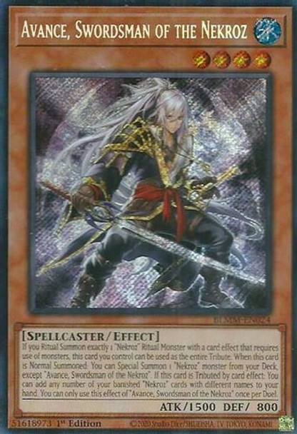 [BLMM-EN024] Avance, Swordsman of the Nekroz (Secret Rare)<1st>