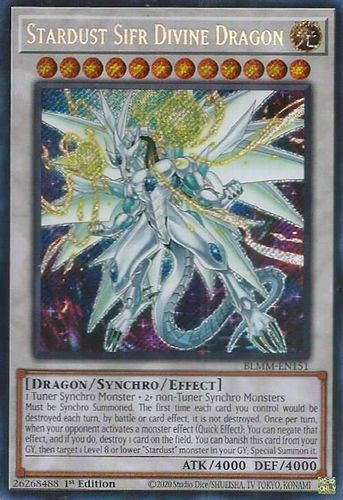 [BLMM-EN151] Stardust Sifr Divine Dragon (Secret Rare)<1st>