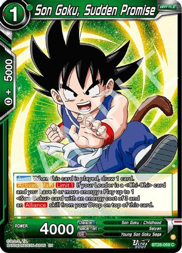 [BT28-059](C) Son Goku, Sudden Promise