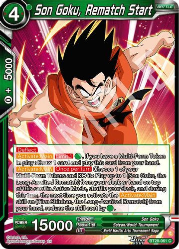 [BT28-061](C) Son Goku, Rematch Start