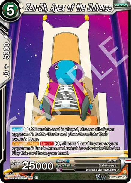 [BT28-125](C) Zen-Oh, Apex of the Universe