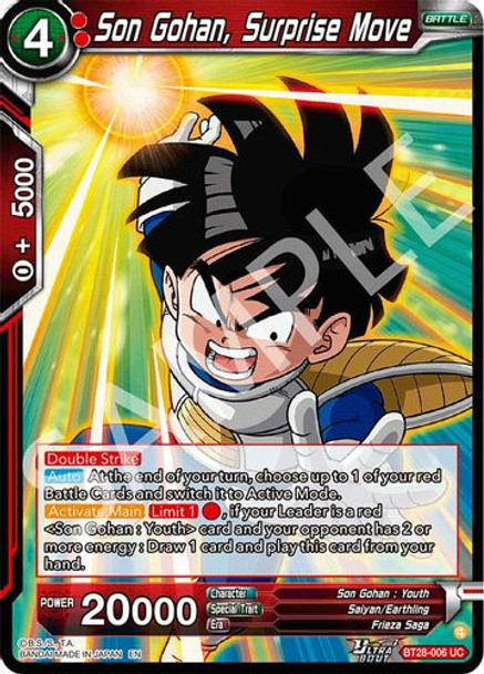 [BT28-006](UC) Son Gohan, Surprise Move (Foil)
