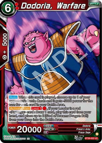 [BT28-022](UC) Dodoria, Warfare (Foil)