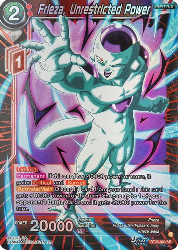 [BT28-003](SR) Frieza, Unrestricted Power (Foil)