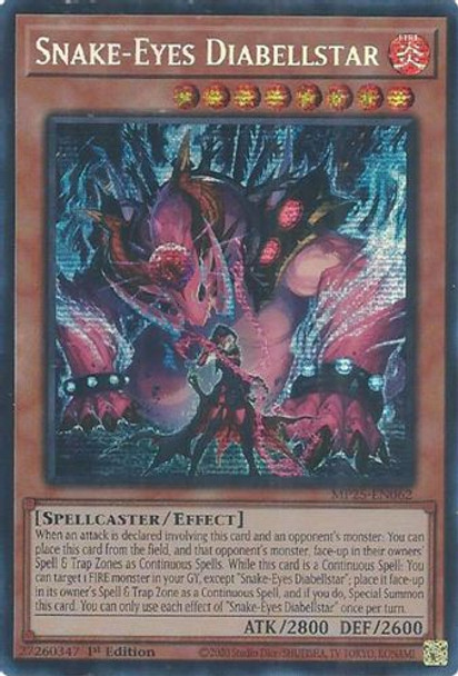[MP25-EN062] Snake-Eyes Diabellstar (Prismatic Secret Rare)<1st>