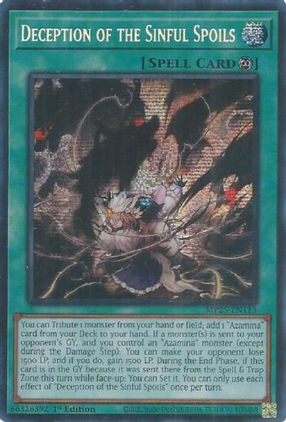 [MP25-EN113] Deception of the Sinful Spoils (Prismatic Secret Rare)<1st>