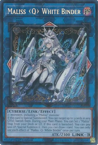 [MP25-EN126] Maliss Q White Binder (Prismatic Secret Rare)<1st>
