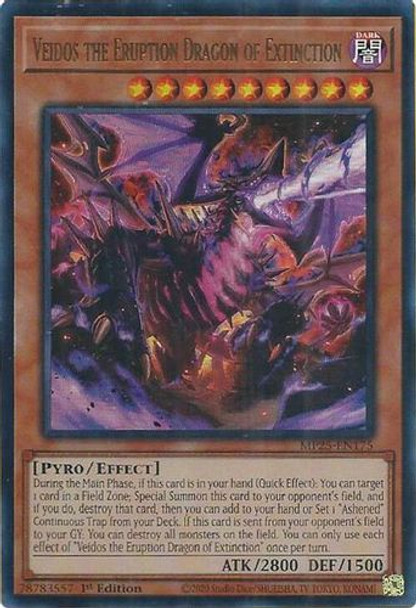 [MP25-EN175] Veidos the Eruption Dragon of Extinction (Ultra Rare)<1st>
