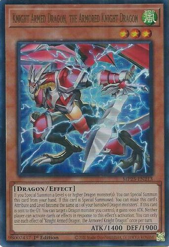 [MP25-EN213] Knight Armed Dragon, the Armored Knight Dragon (Ultra Rare)<1st>
