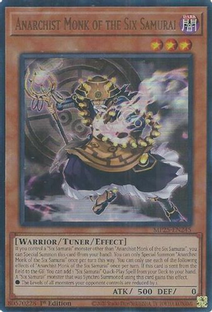 [MP25-EN245] Anarchist Monk of the Six Samurai (Ultra Rare)<1st>