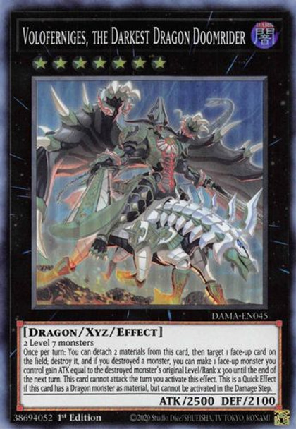 DAMA-EN045 Voloferniges, the Darkest Dragon Doomrider (Super Rare) <1st>