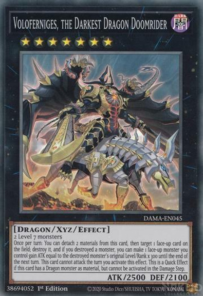 DAMA-EN045 Voloferniges, the Darkest Dragon Doomrider (Super Rare) <1st>