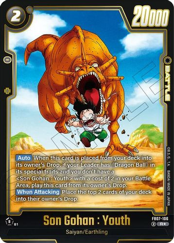 [FB07-106](R) Son Gohan : Youth {1 Star Alt Art} {Foil}
