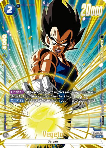 [FB03-047](R) Vegeta {Limited Pack 01 - 1 Star Alt Art} {Foil}