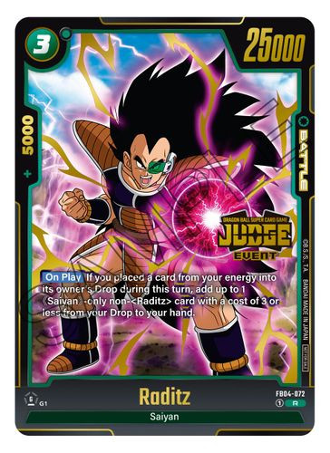 [FB04-072](R) Raditz {Judge Pack 03 - Event} {Foil}