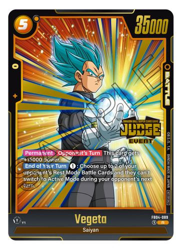 [FB04-089](R) Vegeta {Judge Pack 03 - Event} {Foil}
