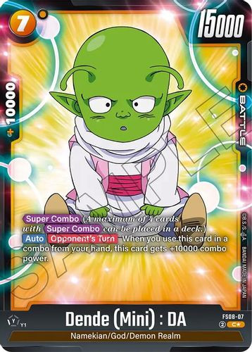 [FS08-07](C) Dende (Mini) : DA {1 Star Alt Art} {Foil}