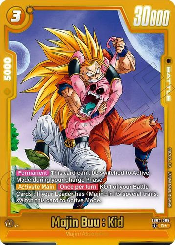 [FB04-095](R) Majin Buu : Kid {FB07 Ver.} {1 Star Alt Art} {Foil}