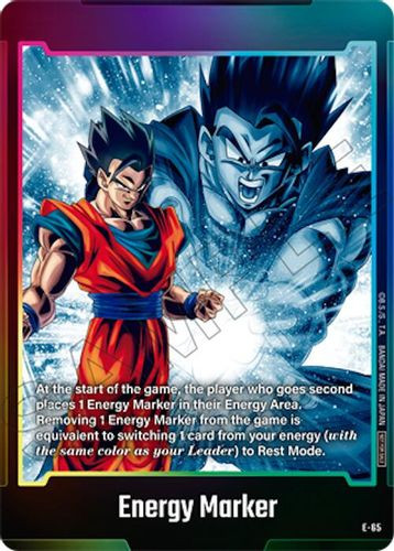 [E-065] Energy Marker {Son Gohan : Adolescence} {Energy Marker pack 06} {Foil}