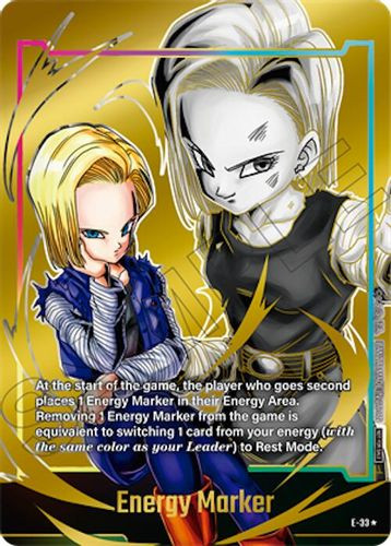 [E-033] Energy Marker {Android 18} {Energy Marker pack 06} {1 Star Alt Art} {Foil}