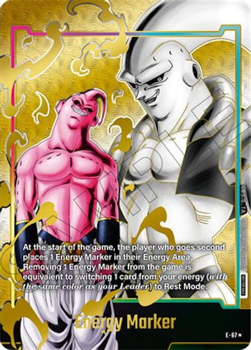 [E-067] Energy Marker {Majin Buu : Evil} {Energy Marker pack 06} {1 Star Alt Art} {Foil}
