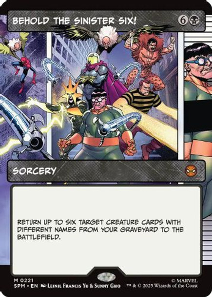 [SPM-0221](M) Behold the Sinister Six! (Borderless)