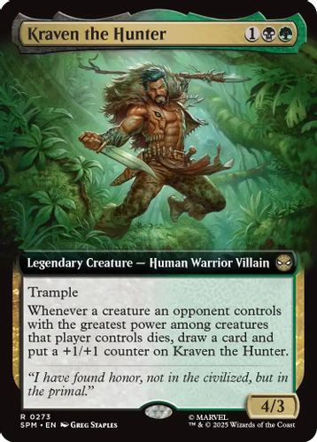 [SPM-0273](R) Kraven the Hunter (Extended Art) (Foil)