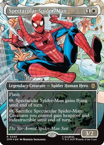 [SPM-0240](R) Spectacular Spider-Man (Borderless) (Textured Foil)