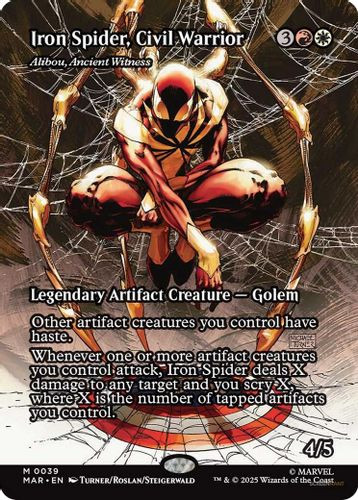 [MAR-0039](M) Iron Spider, Civil Warrior - Alibou, Ancient Witness (Borderless)