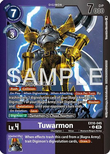 [EX10-045](U) Tuwarmon (1 Star Color Frame) (Foil)