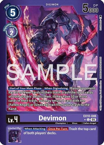 [EX10-046](C) Devimon (1 Star Color Frame) (Foil)
