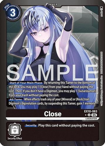 [EX10-063](U) Close (1 Star Color Frame) (Foil)