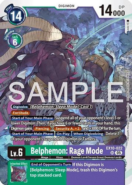 [EX10-022](SR) Belphemon: Rage Mode (Foil)