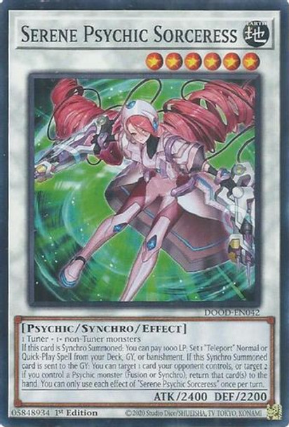 [DOOD-EN042] Serene Psychic Sorceress (Common)<1st>