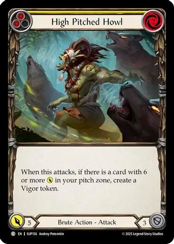 [FAB18 1st][SUP-156](C) High Pitched Howl (Yellow)